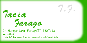 tacia farago business card
